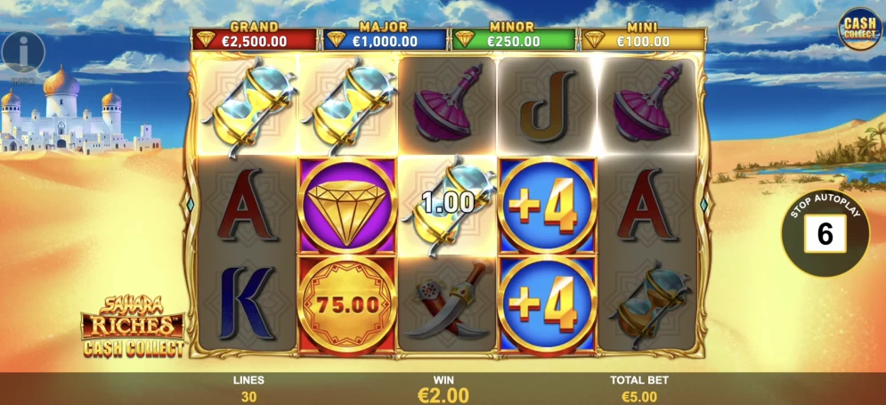 Sahara Riches Cash Collect Slot
