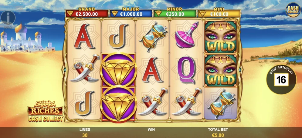 Sahara Riches Cash Collect Slot